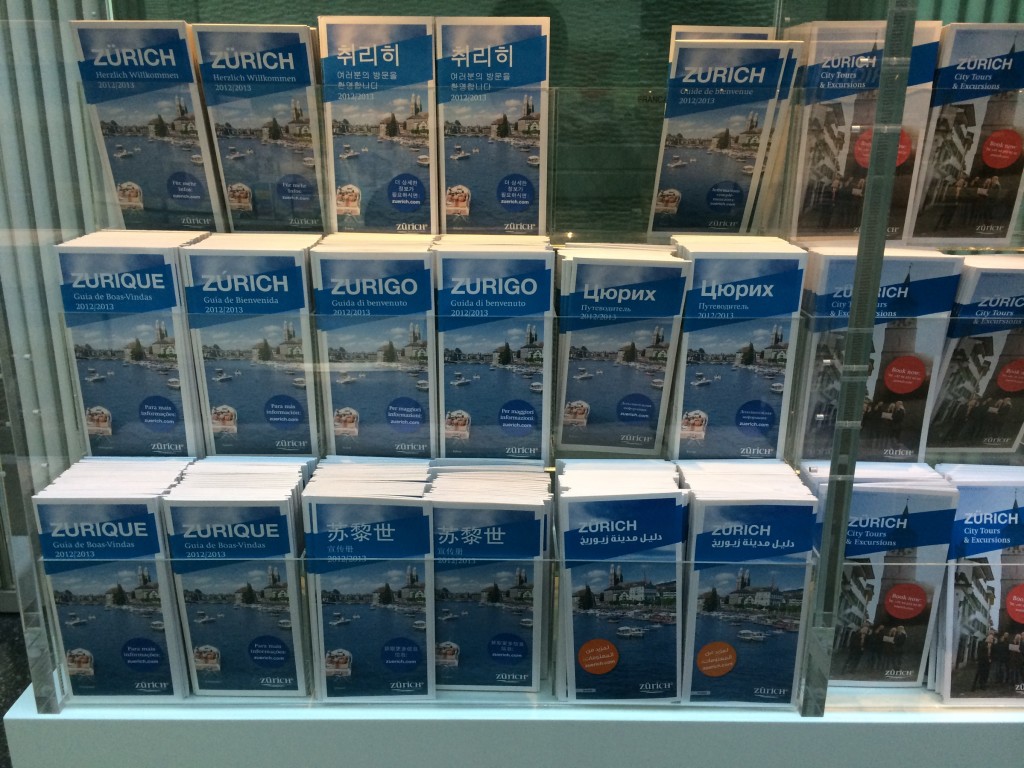 No guides in English in Zurich